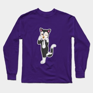 Top Wing Halloween Kitty Cat Penny Long Sleeve T-Shirt